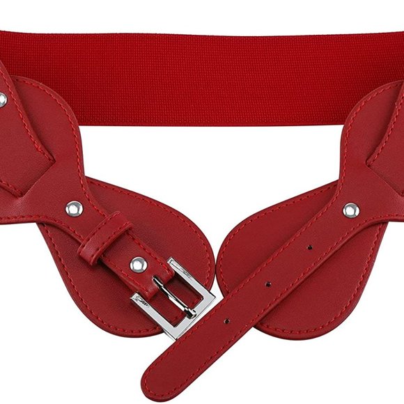Women Vintage Waist Belt Elastic Stretch Cinch Wa main image 6